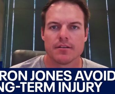 Kevin O'Connell says Aaron Jones avoided long-term hip injury, is week-to-week