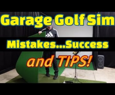 Garage Golf Simulator Mistakes, Success, and Tips 2024!!! #golfsimulator  #golfsimulation  #golf