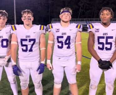Unioto’s Cody Braden, Bryce Jarvis, Ben Griffin and Marcel James discuss win over Zane Trace