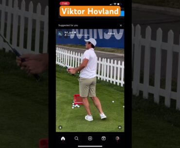 Viktor Hovland chipping is swell! #tomgillisgolfinstruction #golf