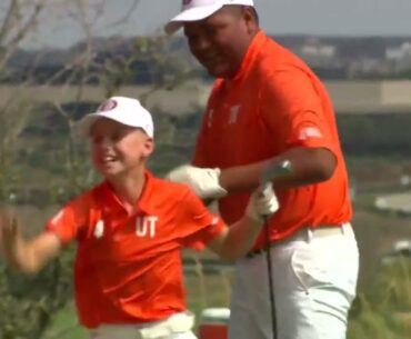 Nothing But Net  — Emery Johnson Makes a Hole-in-One & Celebrates with the Finaus