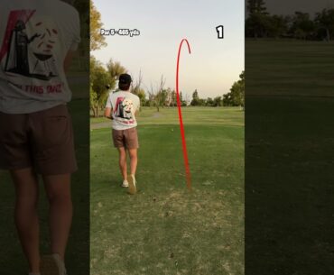 Hole 13 Of BREAKING 90 WITH ONE GOLF CLUB!!
