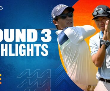 Charoenkul hot on Wannasrichan's tail with 18 holes to play | Rd 3 Highlights | SJM Macao Open 24