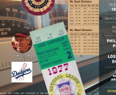 1977-Oct-05 • PHI/LAD • NLCS G2 • Philadelphia Phillies vs Los Angeles Dodgers - Baseball Radio