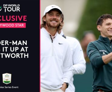 Tom Holland Plays Golf with Tommy Fleetwood | 2024 BMW PGA Championship
