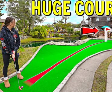 This MASSIVE Mini Golf Course is NOT What You'd Expect! - EPIC Course!