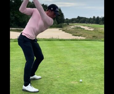 Niklas Norgaard Golf Swing Real Time & Slow Motion Driver, 2024