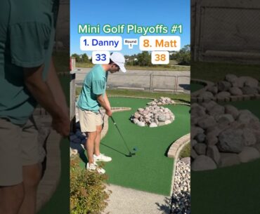 Hole 16, Mini Golf Playoffs #1 | 1. Danny vs 8. Matt #minigolf