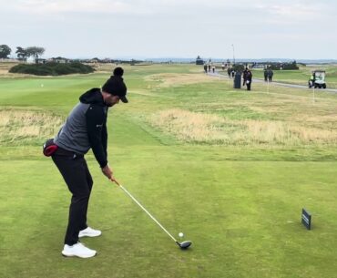 356 Yard Drive...BOOM.. Peter Uihlein Golf Swing St Andrews 2024 Dunhill Day 4, Hole 3
