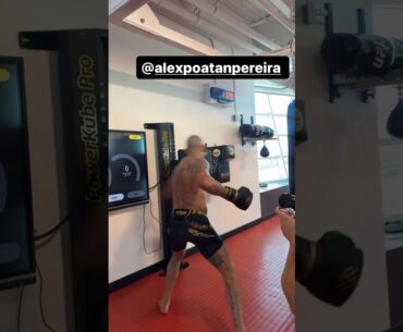 🤯 ALEX PEREIRA DESTROYS PUNCHING POWER MACHINE AT THE UFC PI