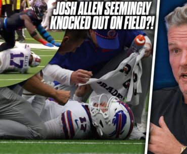 Josh Allen Seemingly Gets Knocked Out Before "Bad Clock Management" In Texans Loss