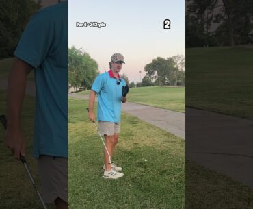 Hole 15 Of BREAKING 90 WITH ONE GOLF CLUB!!