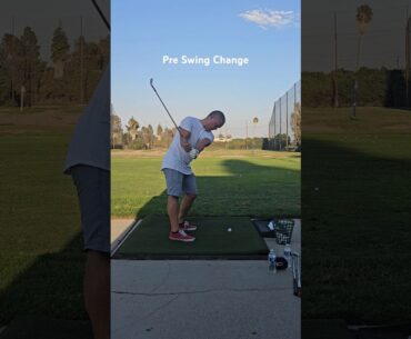Pre vs Post lessons changes in no time. #premiumgolflessons #qualityvsquantity #golftips #golfcoach