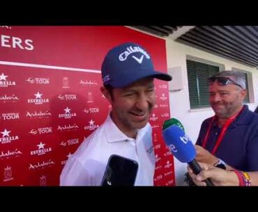 Declaraciones de un espectacular Jorge Campillo (-15) tras la segunda ronda en Sotogrande