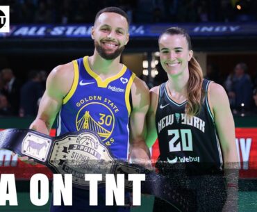 STEPHEN vs. SABRINA FULL 3-POINT CHALLENGE 🍿 | NBA on TNT