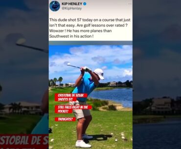 Every Golf Swing Is A Beautiful Signature! Thoughts on the swing of Cristobal De Solar? #golfshort