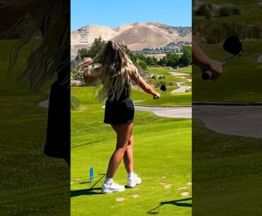 I CHALLENGED the CART GIRL to a long drive COMPETITION‼️😳