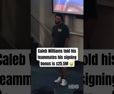 Caleb Williams’ Rookie Signing Bonus is $25.5M 🤯💰(via HBO’s Hard Knocks on @StreamOnMax, @NFL)