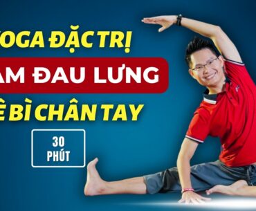 Yoga Đặc Trị Đau Lưng, Tê Bì Chân Tay (30 Phút, Mọi Trình Độ) | Kim Ba Yoga