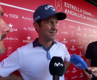 Jorge Campillo reactions after loosing in a 9 hole playoff I Estrella Damm Andalucía Masters