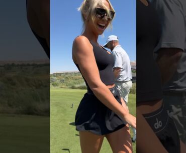 REMATCH with the CART GIRL 👏🙌 #golf #cartgirl #thanksgivingpoint #utah #golfswing #pga