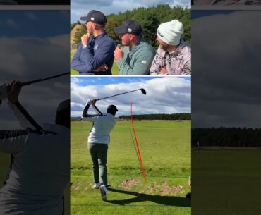 I have to pause at the top of my swing... they call the shot!