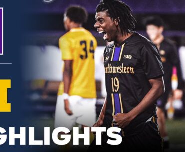 Northwestern vs Michigan | NCAA College Soccer | Highlights - October 18, 2024