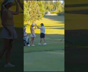 Now THIS is how you play a scramble ⛳️ #golf #golfing #golfgirl #golfshorts #golfshot #golfswing