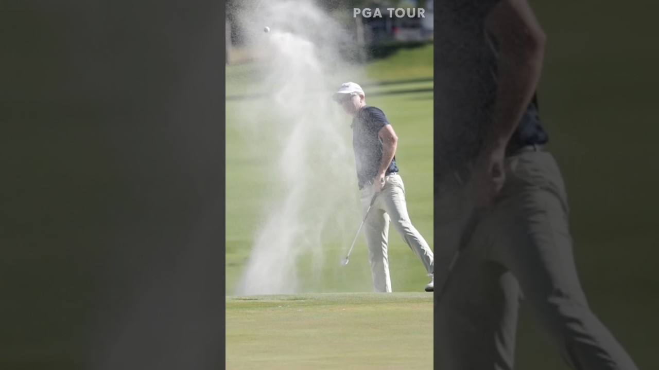 Greatest bunker shot EVER? 👀 Greatest bunker shot EVER? 👀