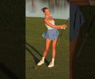 Wow～ she is so awesome～ #golf #golfskill #golfswing #golfer #ladiesgolf #girlgolfers #ladygolfer