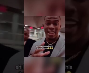 Shilo Sanders impersonating Coach Prime 🤣 (via @deionsanders/IG) #shorts