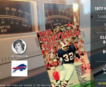 1977-Oct-23 • CLE/BUF • Cleveland Browns vs Buffalo Bills - Classic Football Radio Broadcast