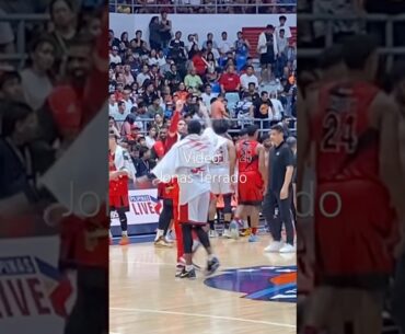 JUSTIN BROWNLEE AT JUNE MAR FAJARDO PAGKATAPOS NG GAME 5 NG SEMIS #pba