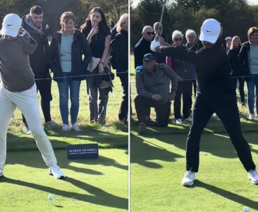 Rory McIlroy v Brooks Koepka Slow Motion Driver Swing Carnoustie 2024 #golf #golfswing