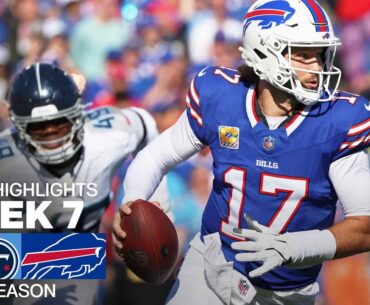 Tennessee Titans vs. Buffalo Bills | 2024 Week 7 Game Highlights