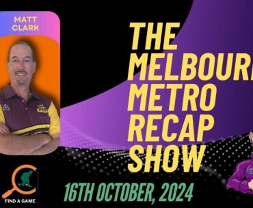 The Melbourne Metro Recap Lawn Bowls Show - #1