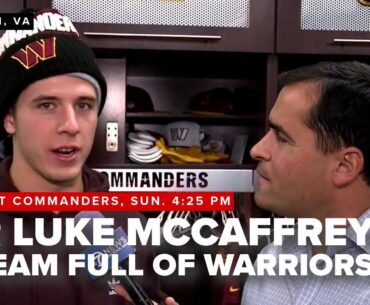 Commanders receiver Luke McCaffrey: 'We're a brotherhood'