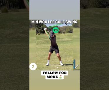 Min Woo Lee Golf Swing FO Driver #golfswing #golf #golfshorts