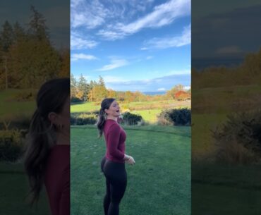 We went golfing