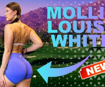 Golf Girl MOLLIE LOUISE WHITE Hitting Bombs Slow Motion Golf Swing