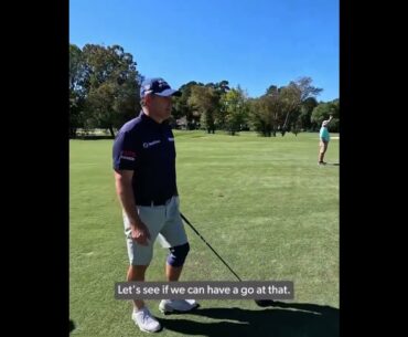 Hitting driver off the deck with Padraig Harrington