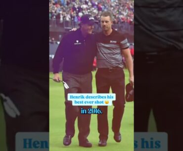 A special shot under PRESSURE 🙌 #henrikstenson describes his BEST ever #golf shot😮