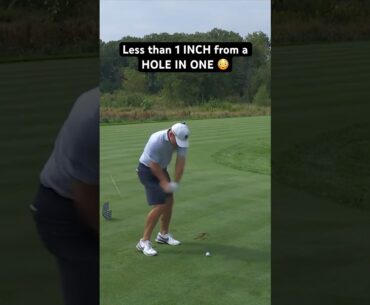 It literally rolled over the lip 😩 #golf