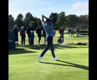 Jacques Kruyswijk Driver Swing Front On - real time and slow motion