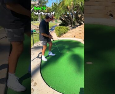 Setting A Mini Golf Course Record!! (Holes 16-18)