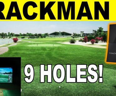 Playing 9 Holes on Trackman iO at Abu Dhabi Golf Club (Golf Simulator)