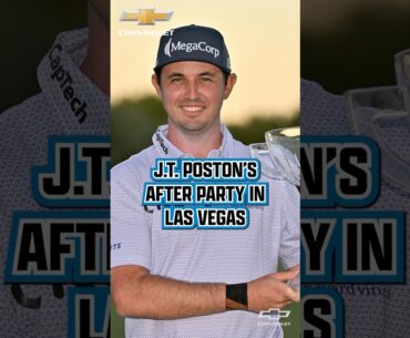 JT Poston had a hell of an after party in Vegas for his Shriners win. ​⁠@Chevrolet #Ad