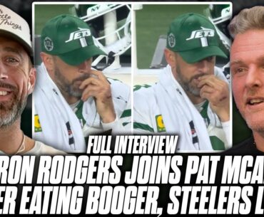 Aaron Rodgers Joins The Pat McAfee Show After Loss To Steelers & Controversial Sideline Incident...