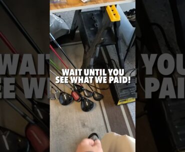 CRAZY GARAGE SALE GOLF CLUB DEAL!