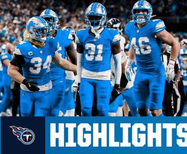 Detroit GOES OFF for 52 points in win vs. Tennessee | Lions vs. Titans Week 8 Highlights